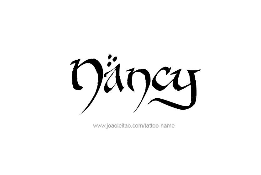 Tattoo Design Name Nancy