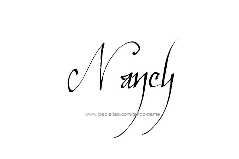 Tattoo Design Name Nancy