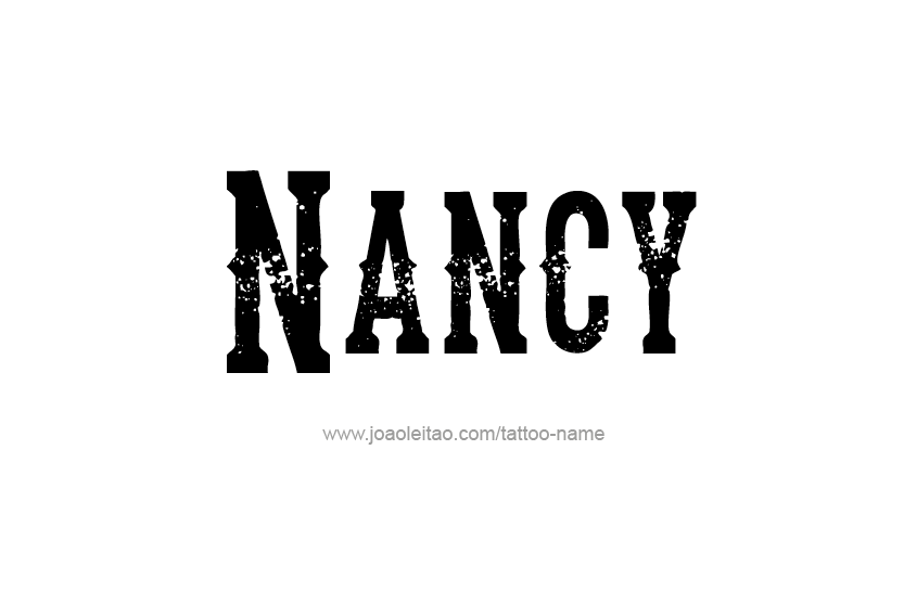 Tattoo Design Name Nancy