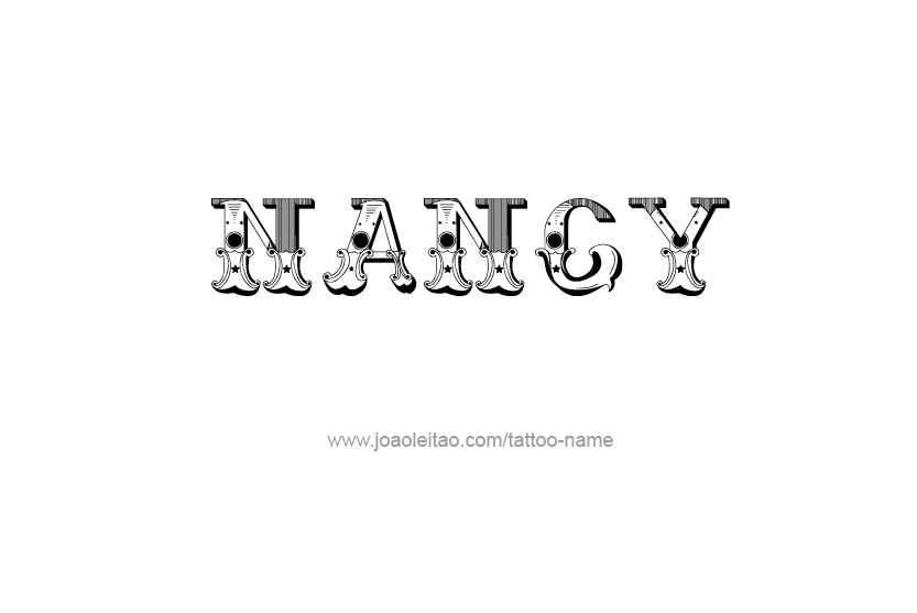 Tattoo Design Name Nancy