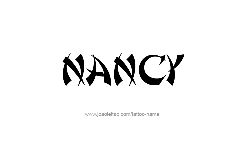 Tattoo Design Name Nancy