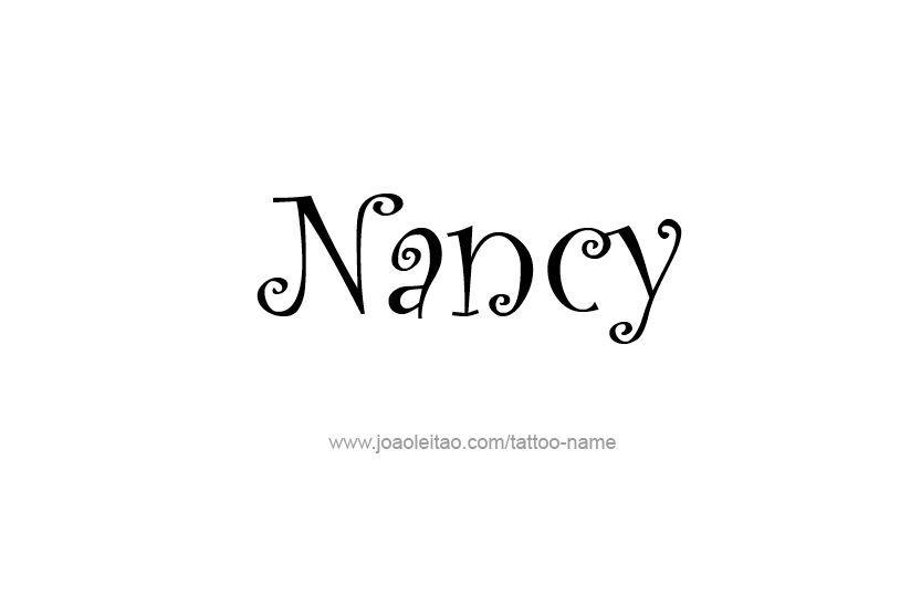 Tattoo Design Name Nancy