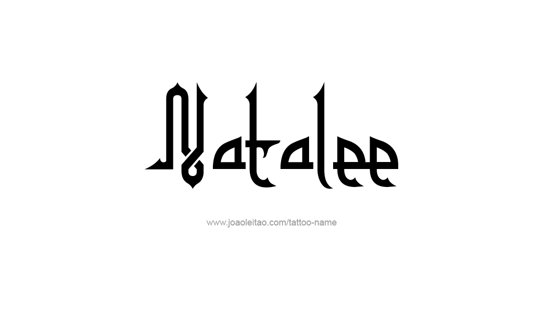 Tattoo Design Name Natalee