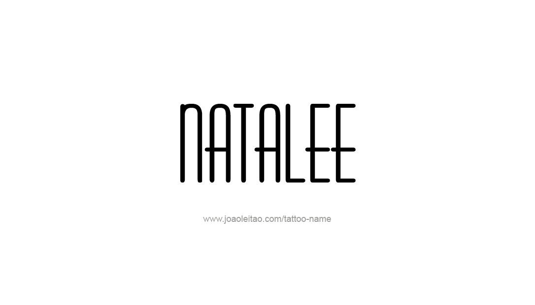 Tattoo Design Name Natalee