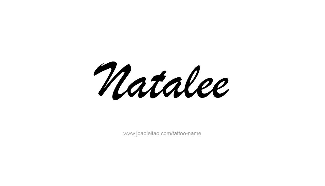 Tattoo Design Name Natalee