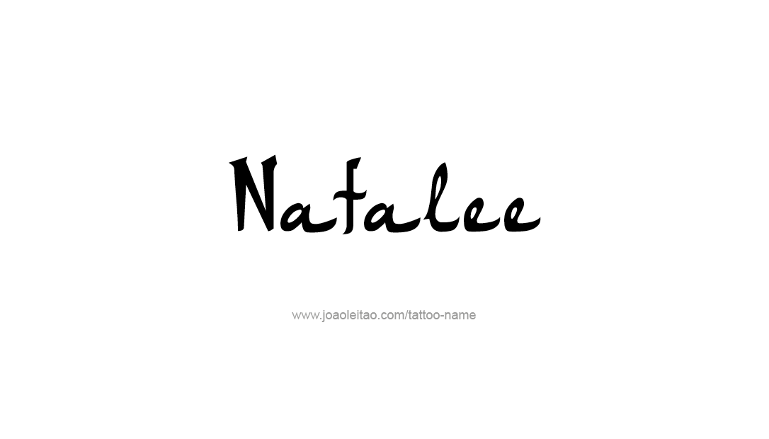 Tattoo Design Name Natalee