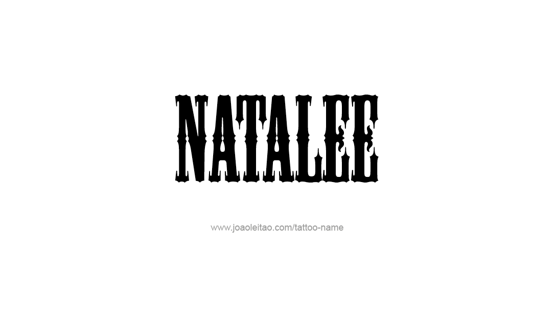 Tattoo Design Name Natalee