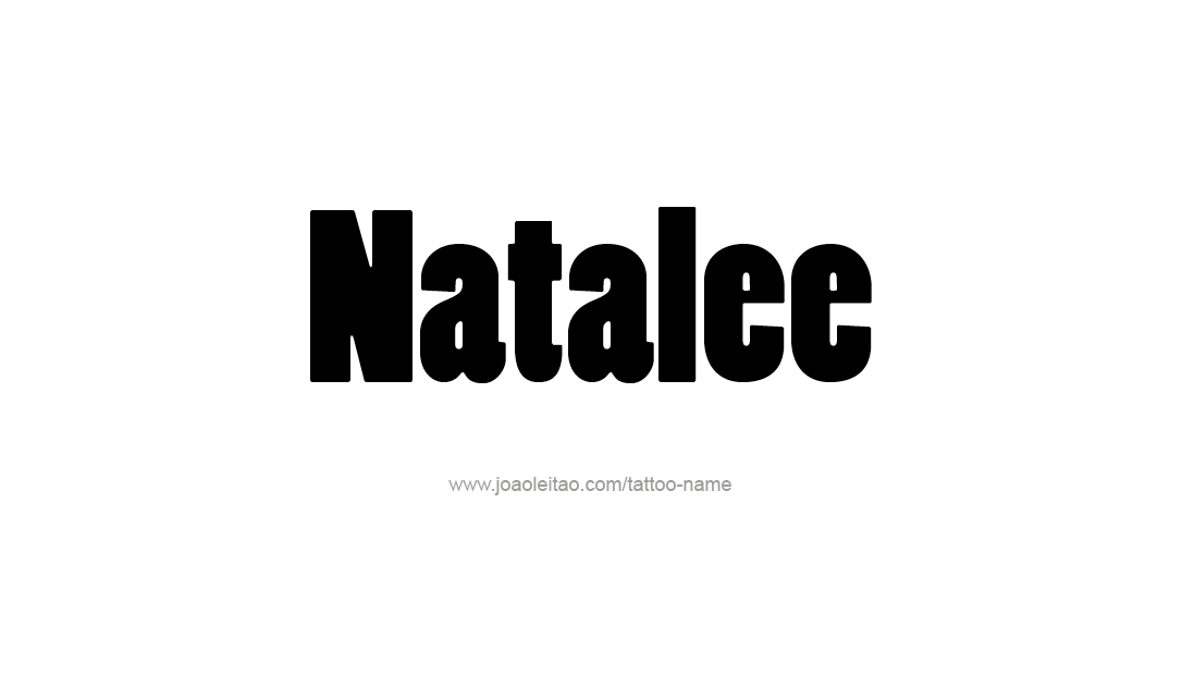 Tattoo Design Name Natalee