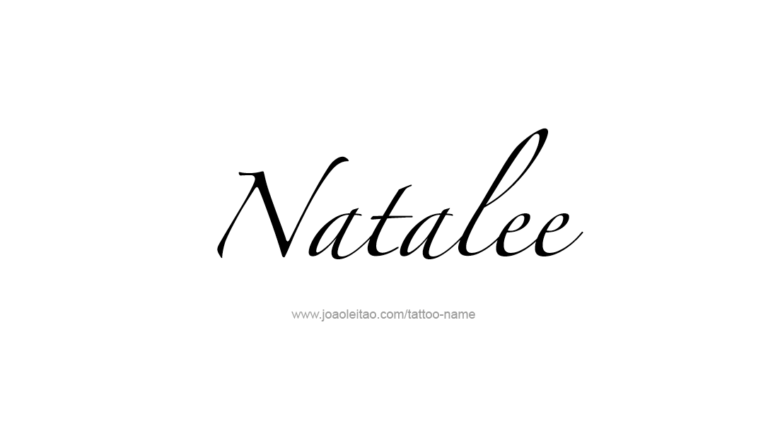 Tattoo Design Name Natalee