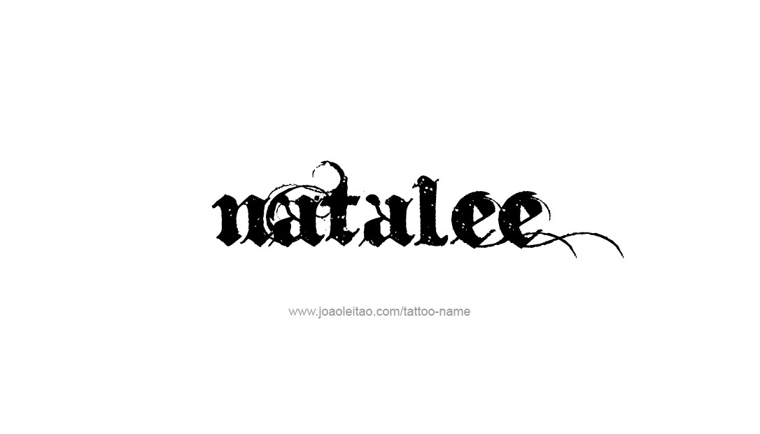 Tattoo Design Name Natalee