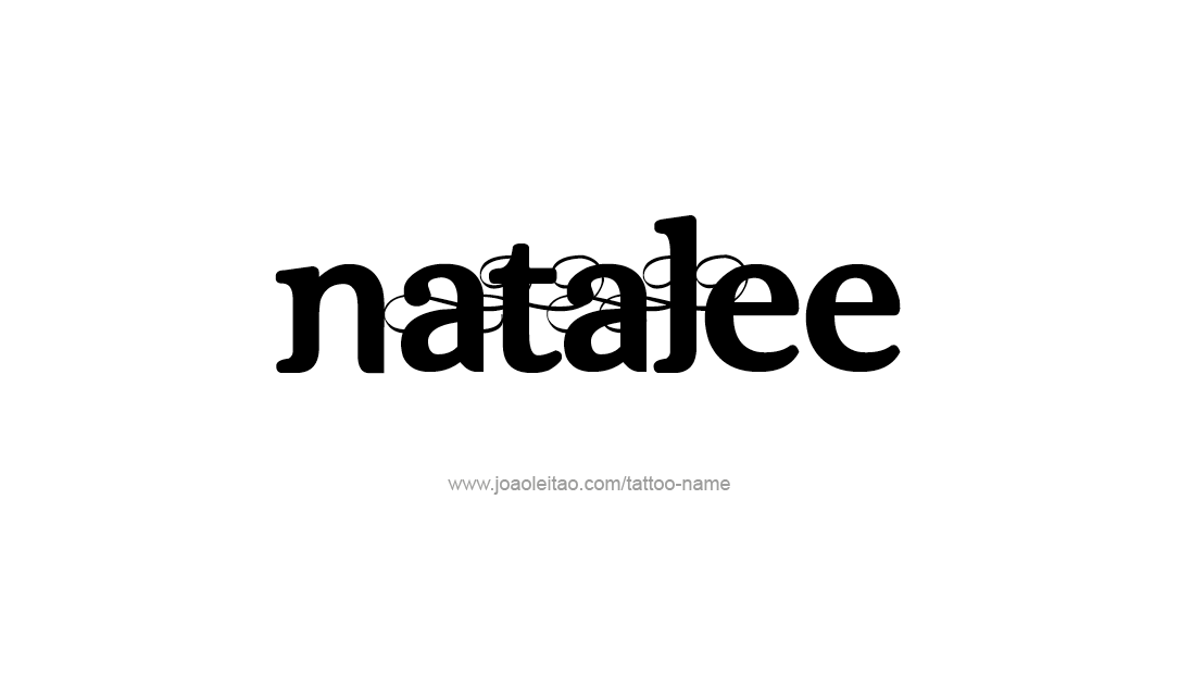 Tattoo Design Name Natalee