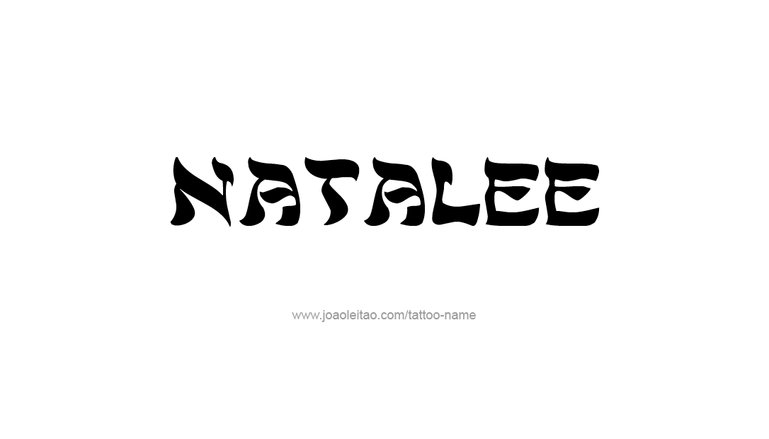 Tattoo Design Name Natalee