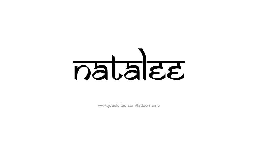 Tattoo Design Name Natalee