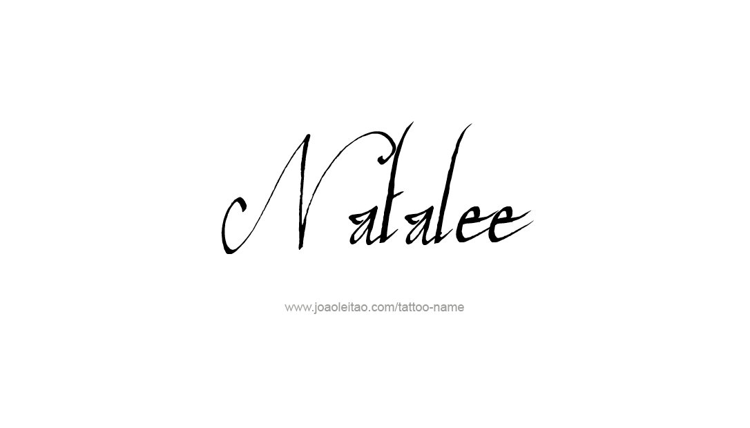 Tattoo Design Name Natalee