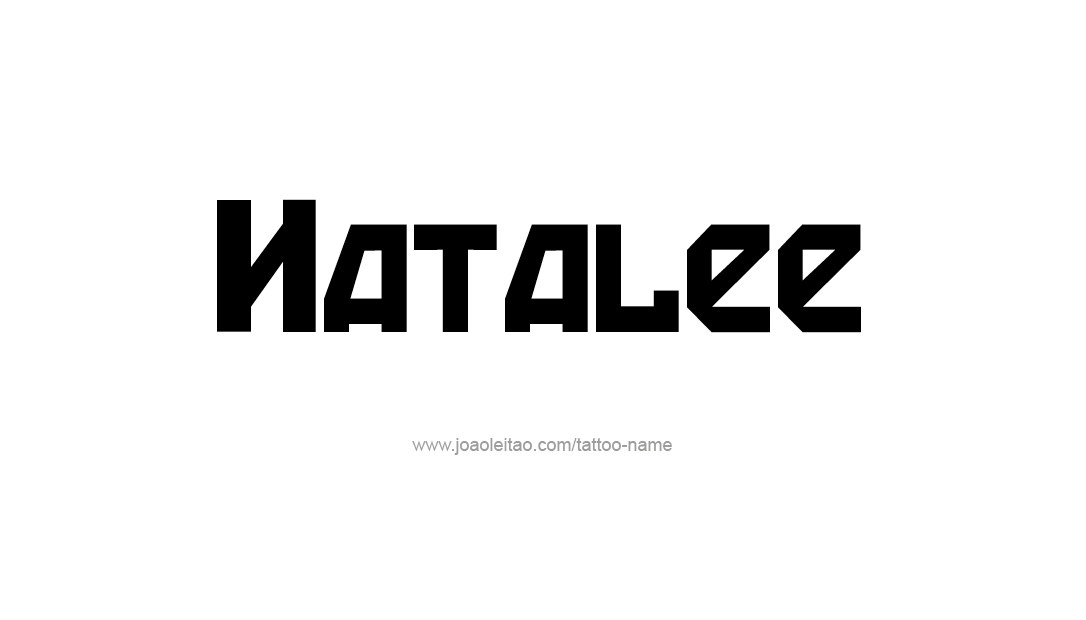 Tattoo Design Name Natalee