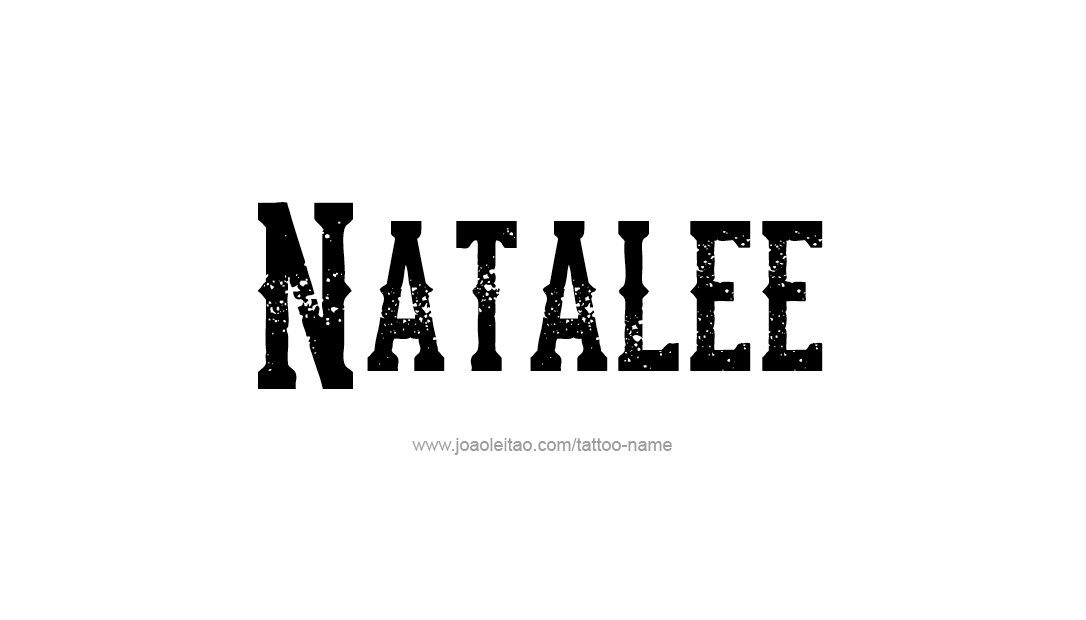 Tattoo Design Name Natalee