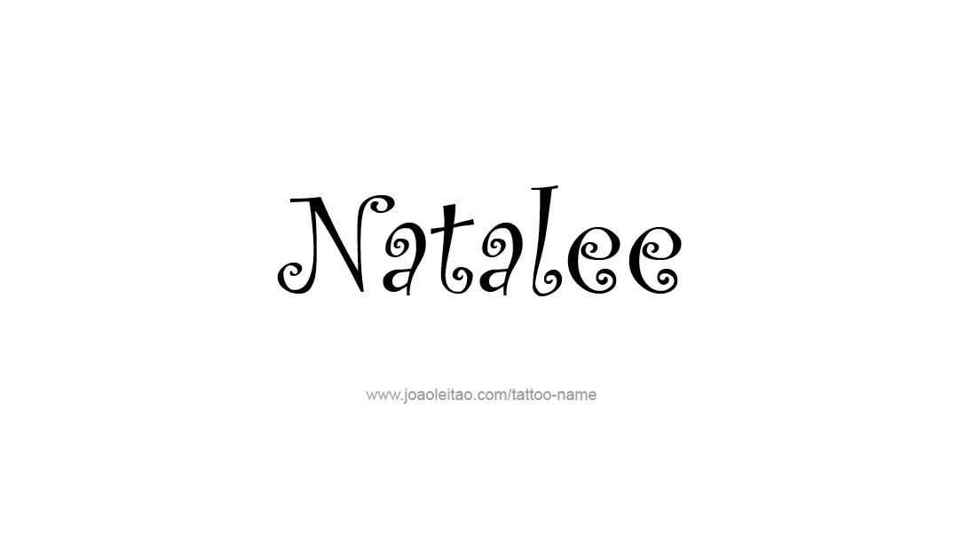 Tattoo Design Name Natalee