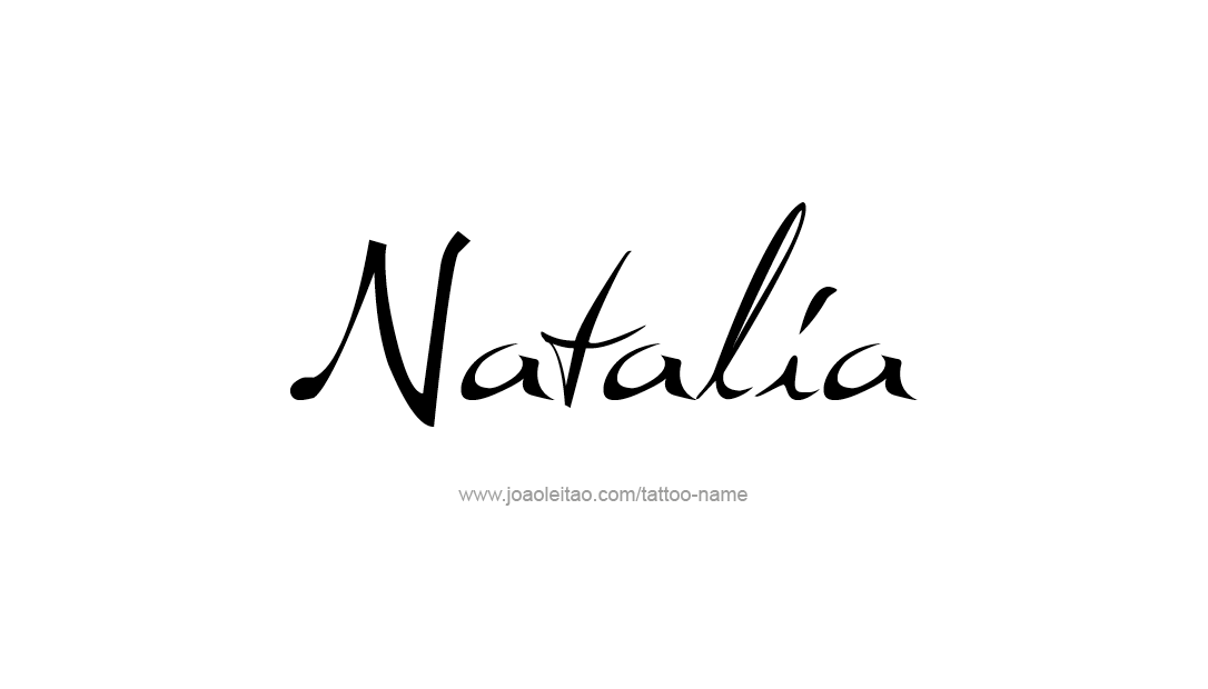 Tattoo Design Name Natalia