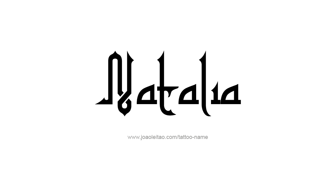 Natalia Name Tattoo Designs