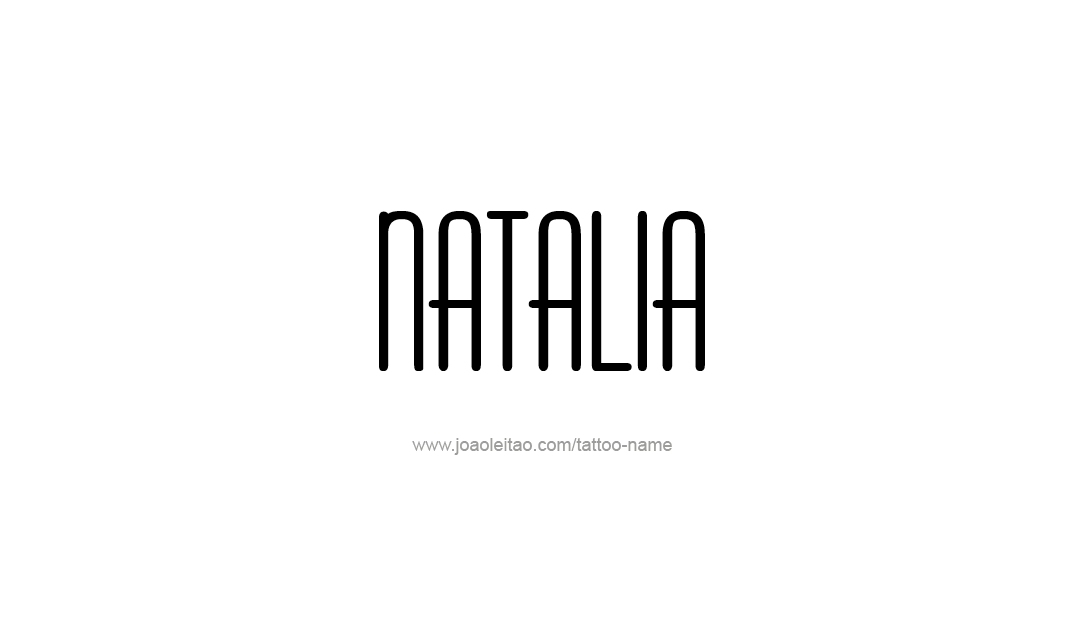 Tattoo Design Name Natalia