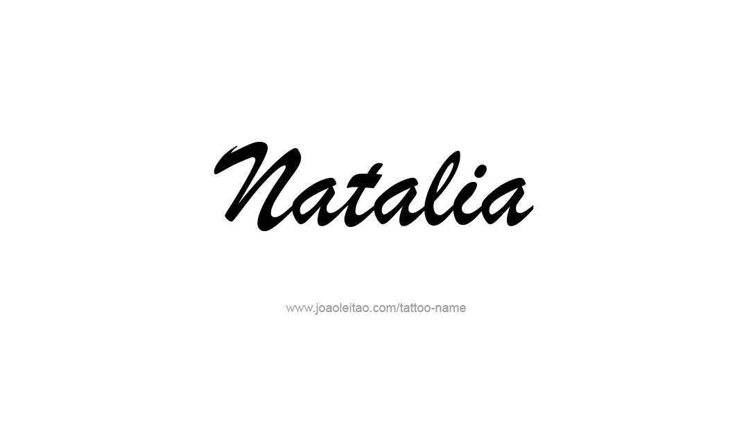 Natalia Name Tattoo Designs