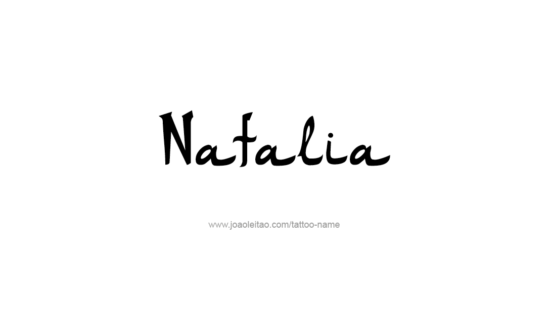 Tattoo Design Name Natalia