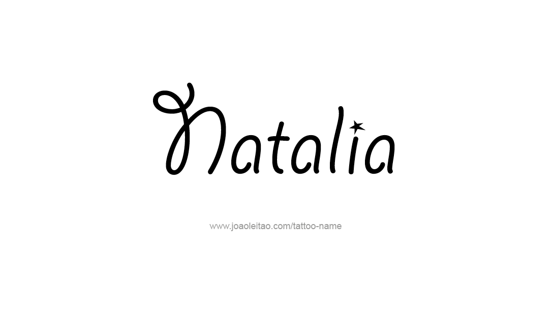 Tattoo Design Name Natalia