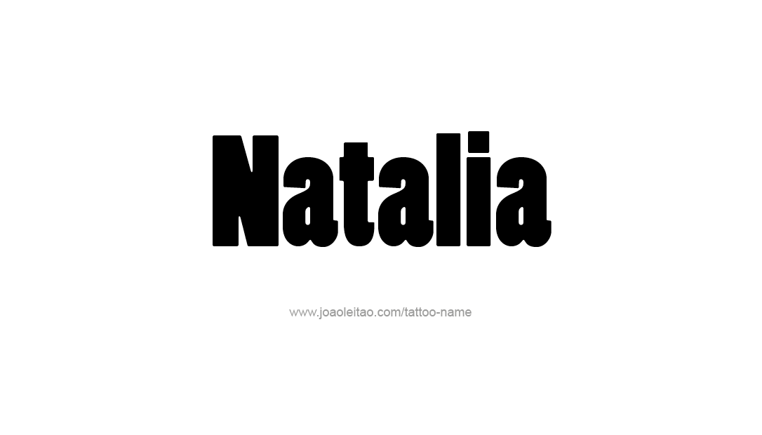 Natalia Name Tattoo Designs Name Tattoos Name Tattoo - vrogue.co