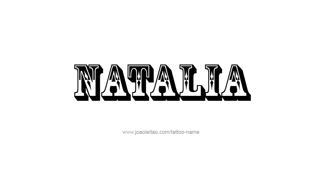 Tattoo Design Name Natalia