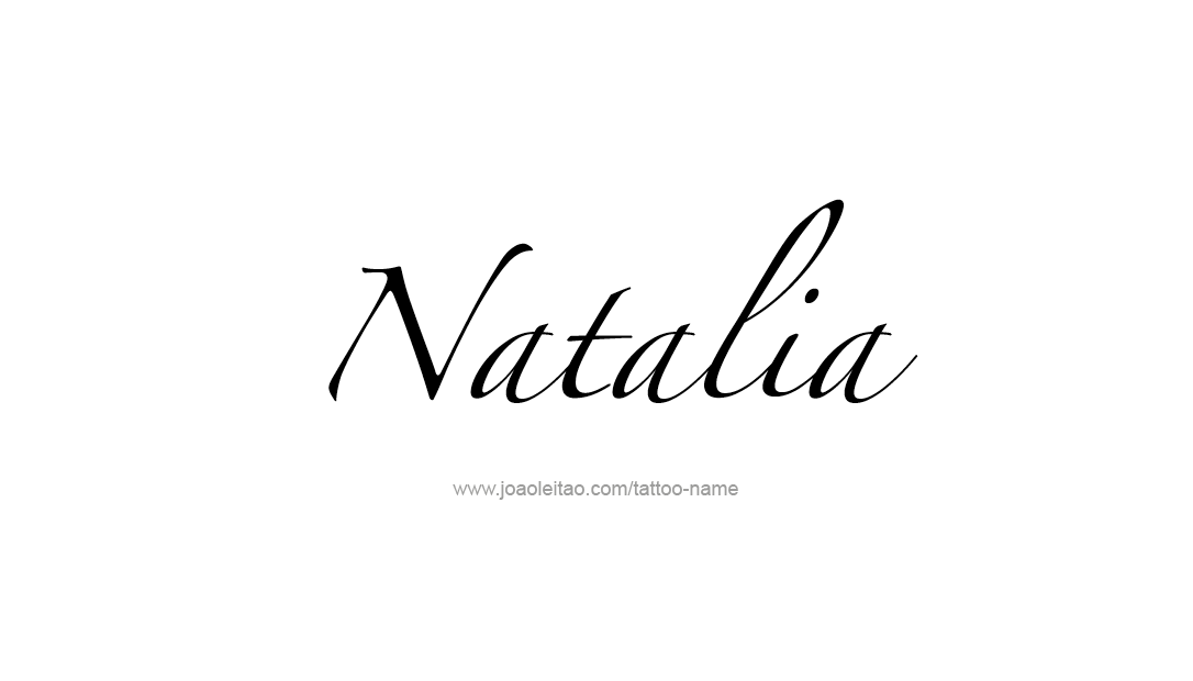 Tattoo Design Name Natalia