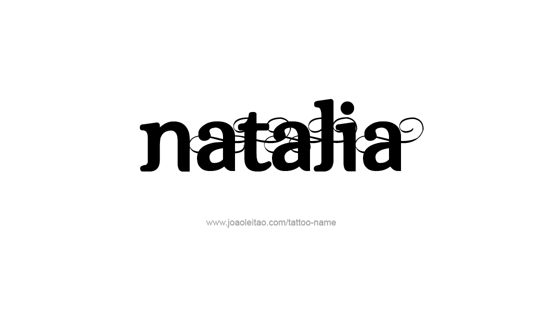 Tattoo Design Name Natalia