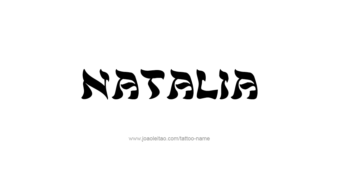 Tattoo Design Name Natalia