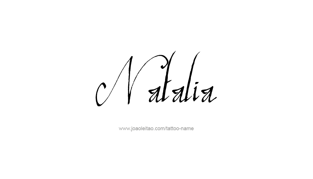 Tattoo Design Name Natalia