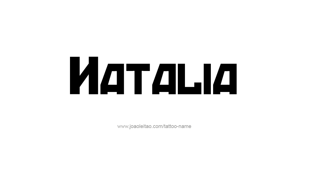 Tattoo Design Name Natalia