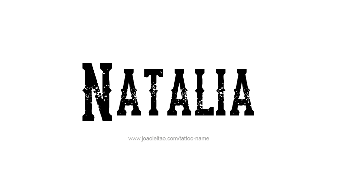 Tattoo Design Name Natalia