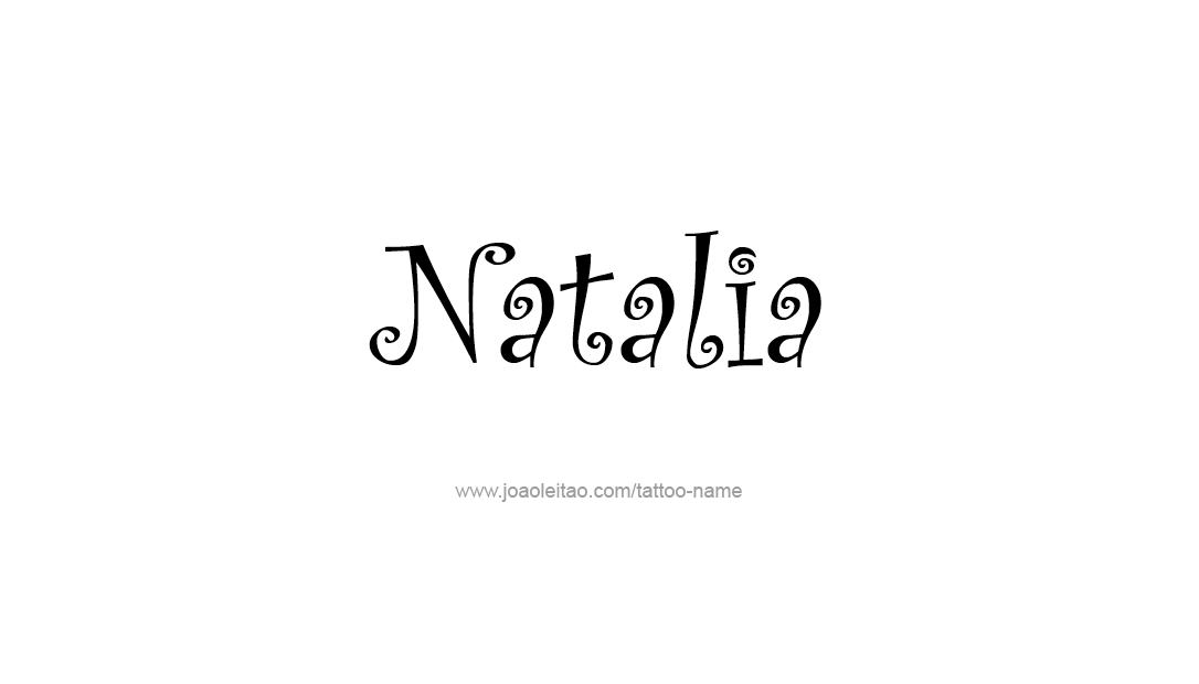 Tattoo Design Name Natalia