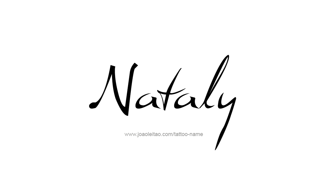 Tattoo Design Name Nataly