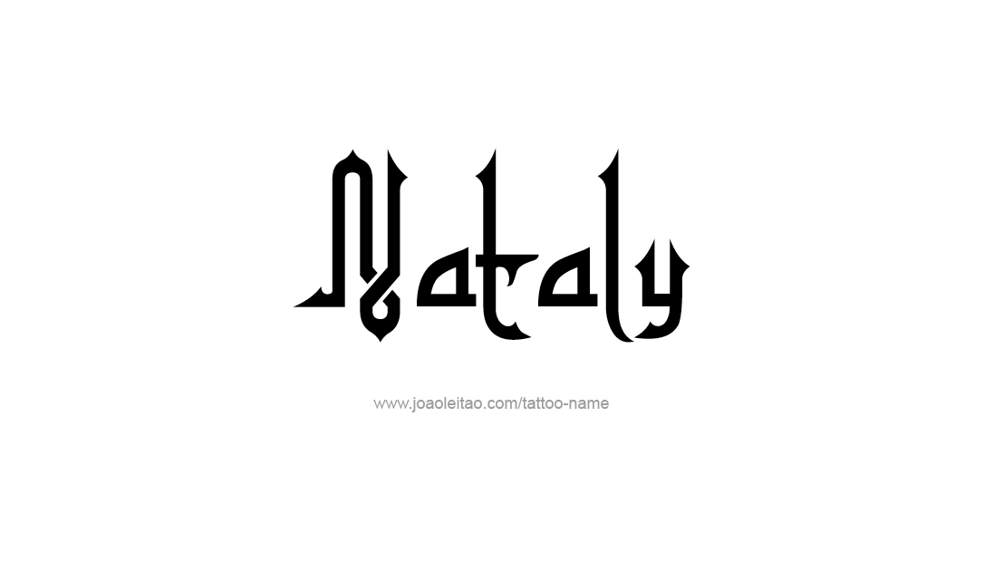 Tattoo Design Name Nataly