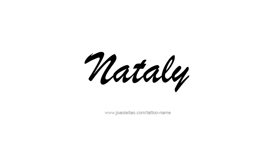 Tattoo Design Name Nataly