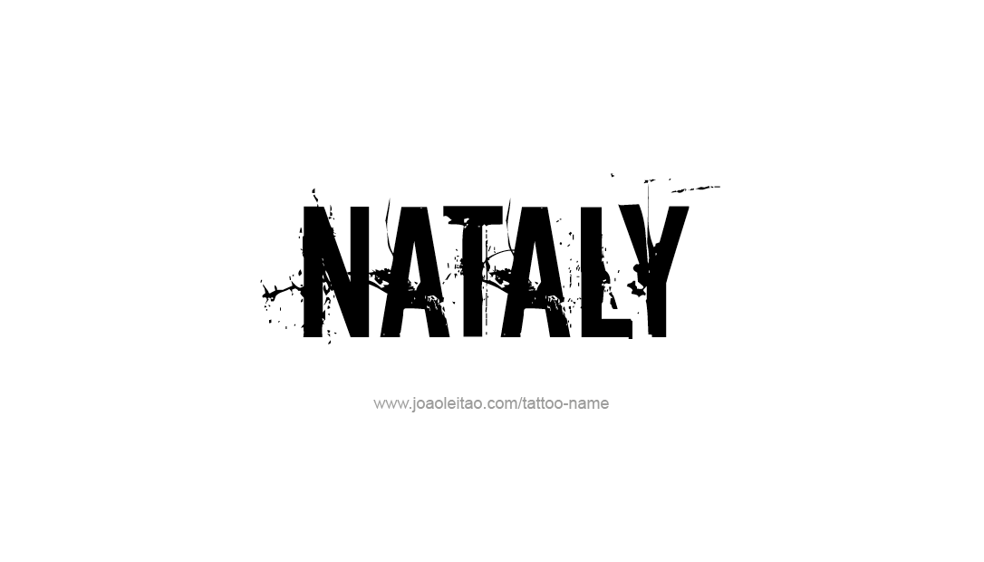 Tattoo Design Name Nataly