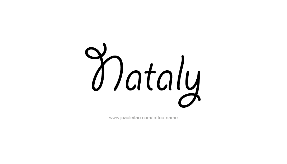 Tattoo Design Name Nataly