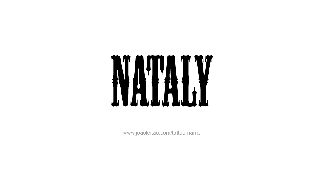 Tattoo Design Name Nataly