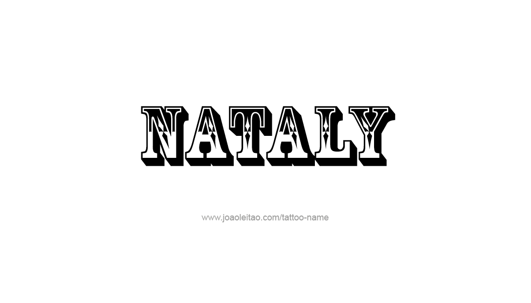 Tattoo Design Name Nataly