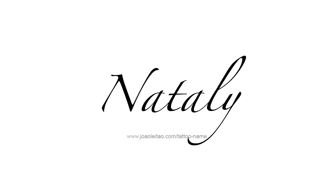 Tattoo Design Name Nataly