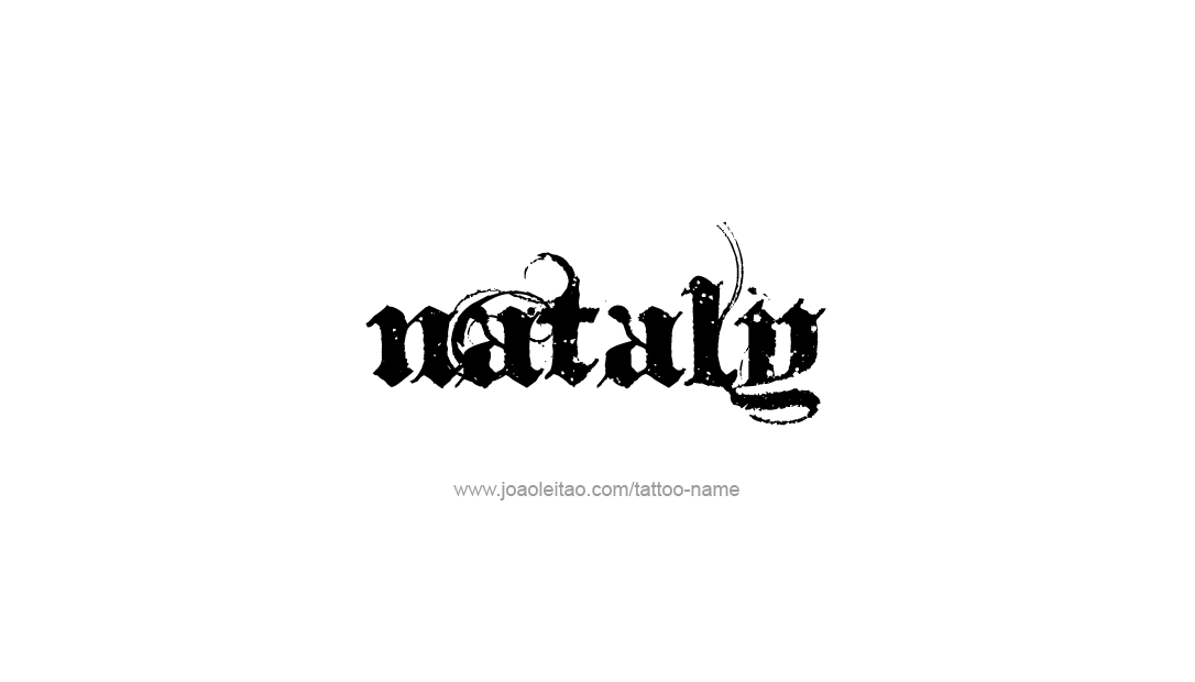 Tattoo Design Name Nataly