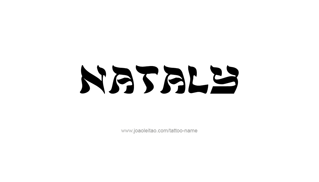 Tattoo Design Name Nataly