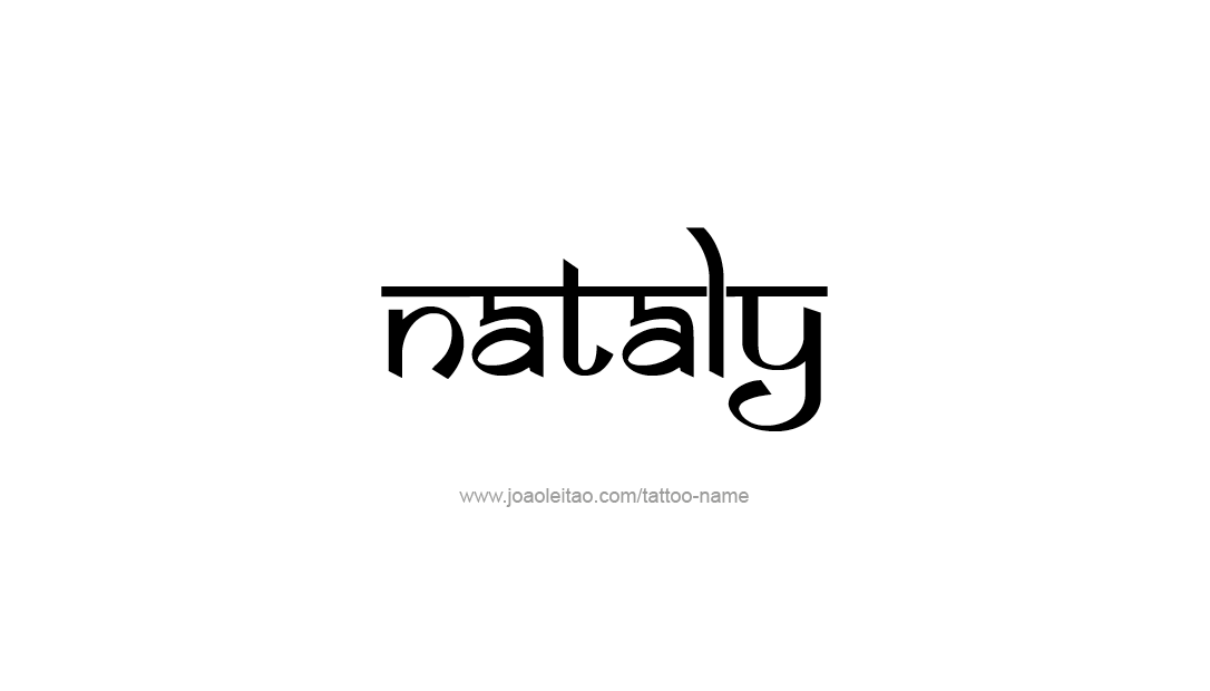 Tattoo Design Name Nataly