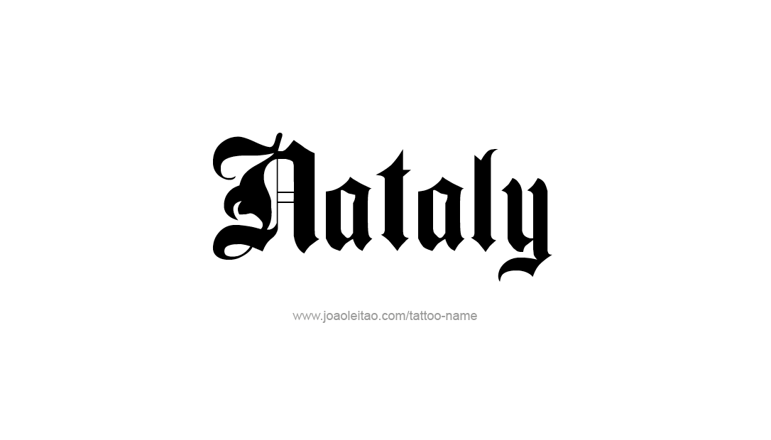 Tattoo Design Name Nataly