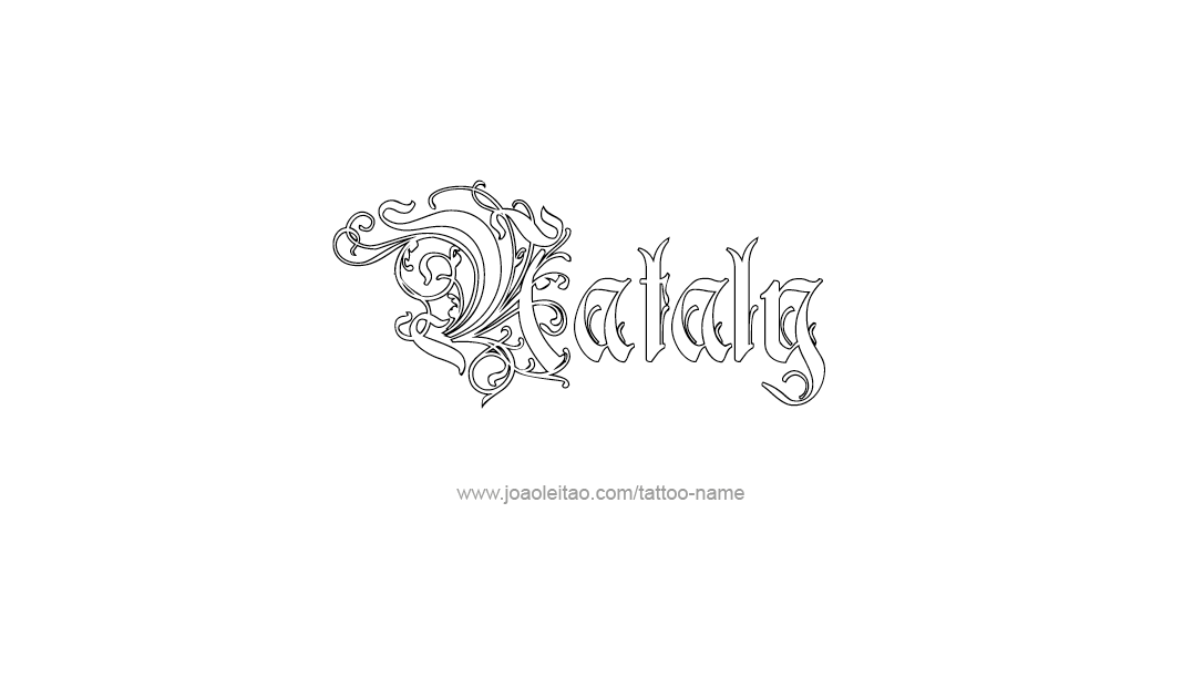 Tattoo Design Name Nataly