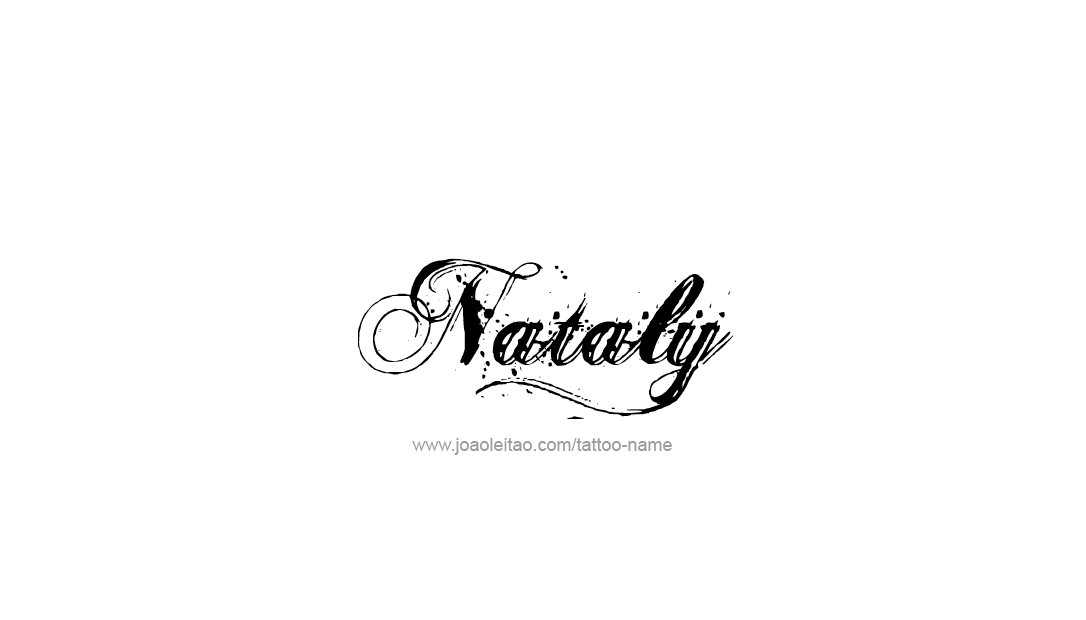 Tattoo Design Name Nataly